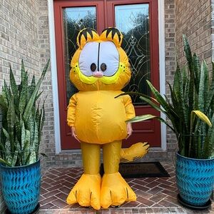Inflatable Garfield Cat Costume - Bright Yellow Halloween